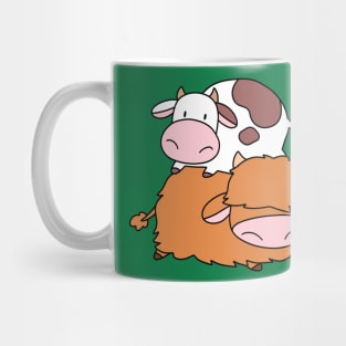 Highland Cow and Little Spotted Cow Mug